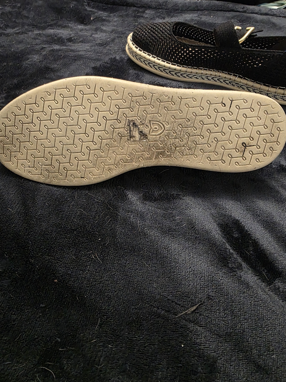 Rothy's Espadrille Mary Jane in Black with Gold Buckle - Picture 9 of 9